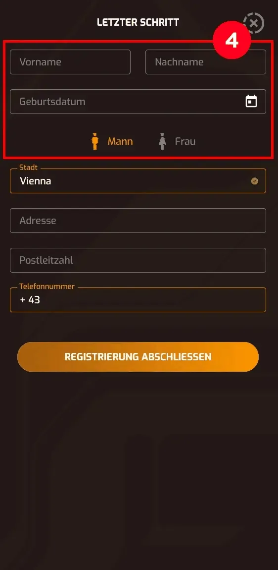 Registrierung bei Hugo bestätigen