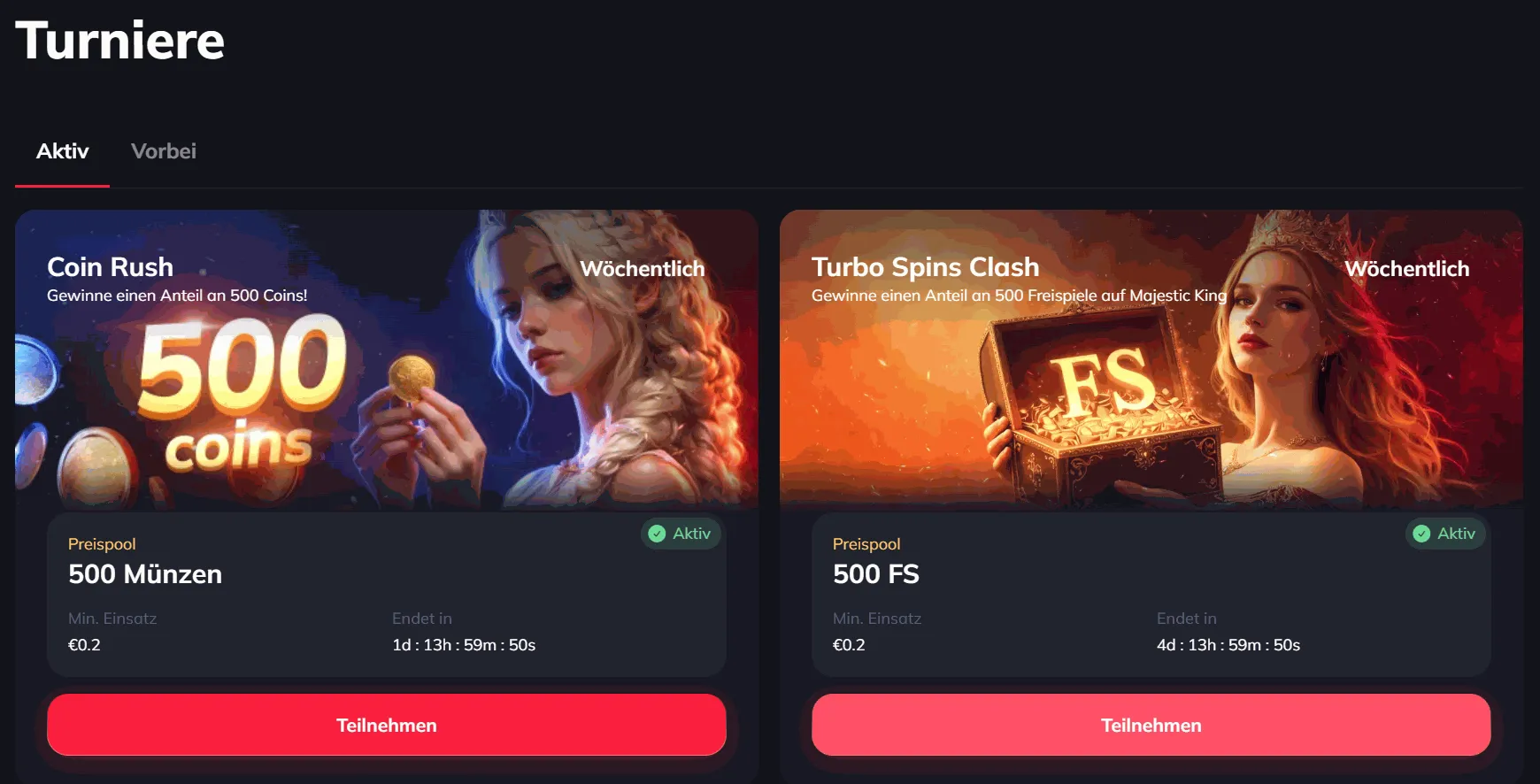 Spin Empire Turniere Coin Rush Event