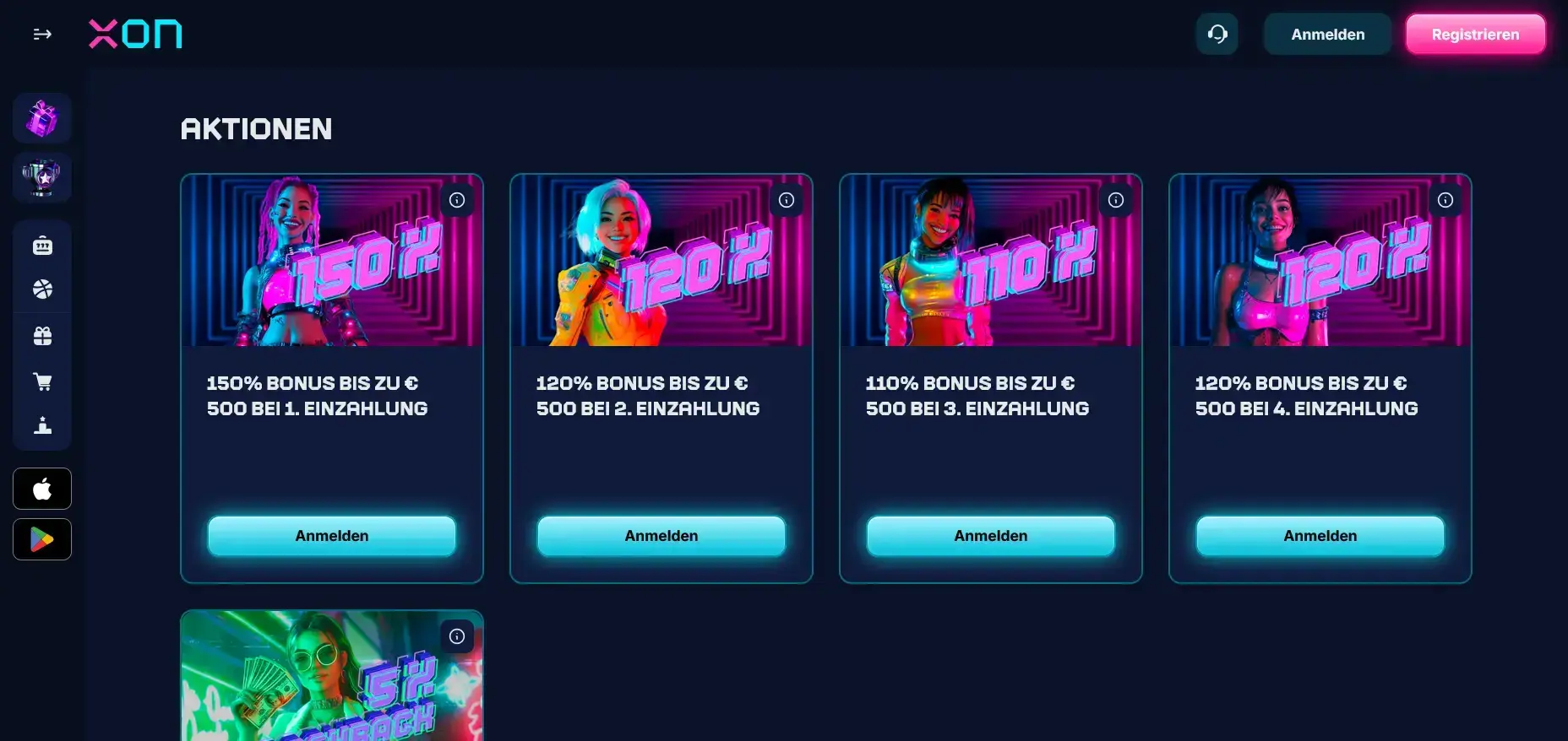 XonBet Boni Aktionsübersicht