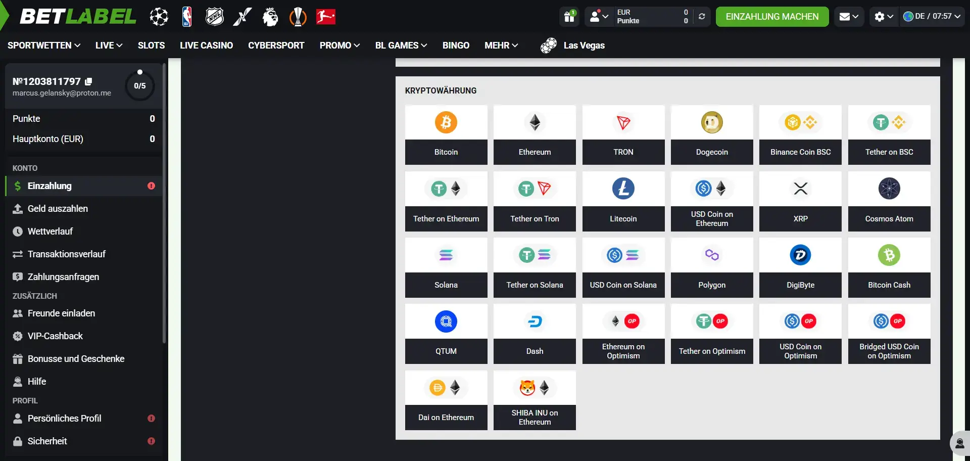 BetLabel 3 Euro Einzahlung Casino Coins