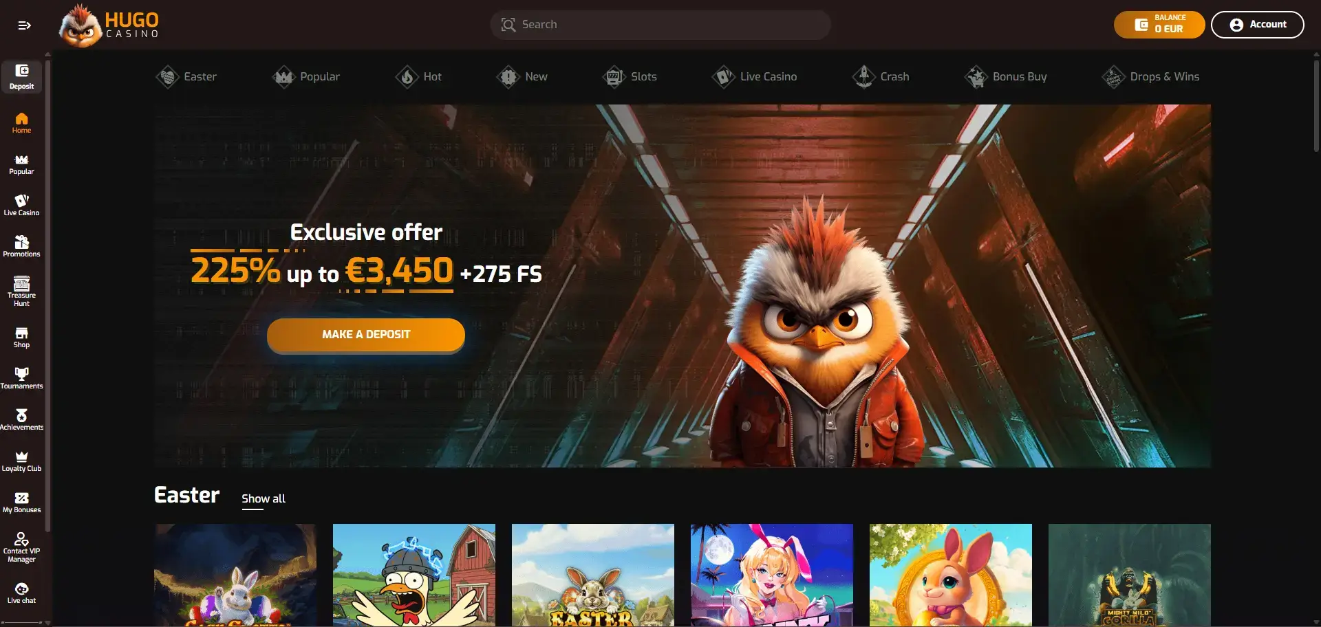 Hugo Casino Android Casinos Angebot