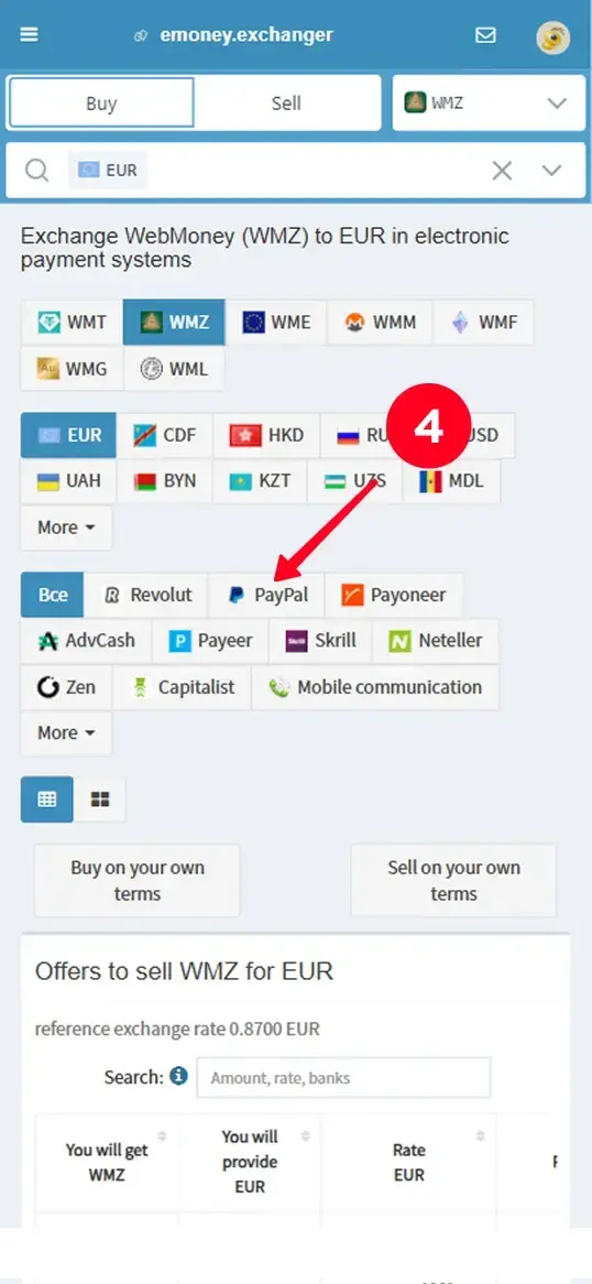PayPal als Zahlungsweg im Exchange nutzen