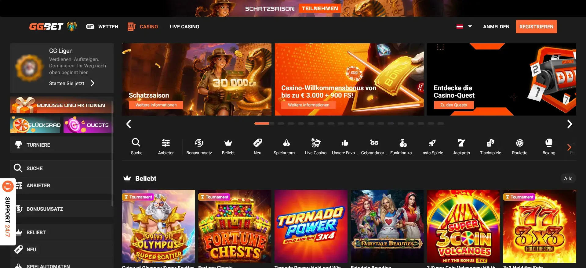 GGBet Casino Freispiele ohne Einzahlung