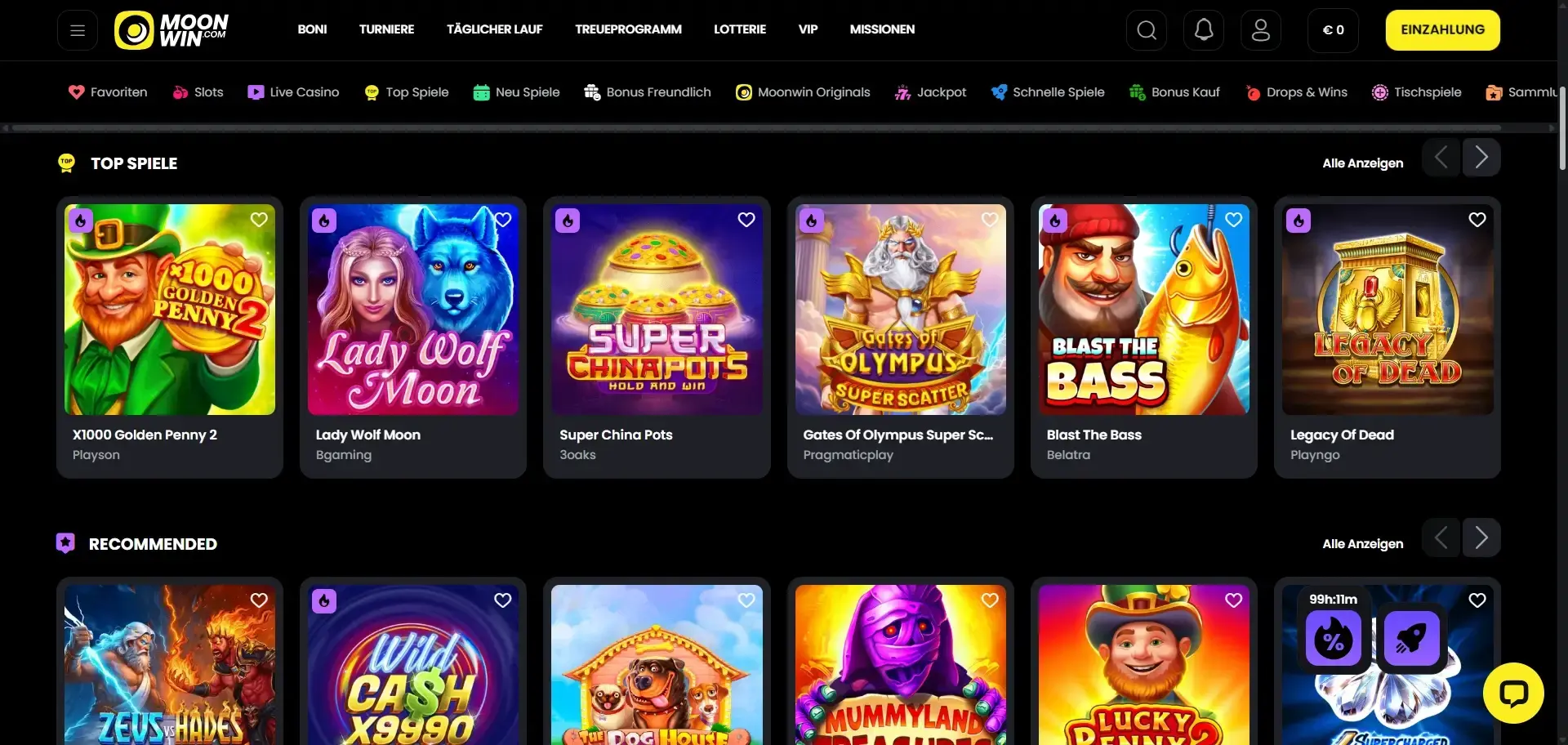 MoonWin Casino präsentiert eine Auswahl beliebter Spielautomaten und Top Spiele für alle Nutzer MoonWin Casino Spiele