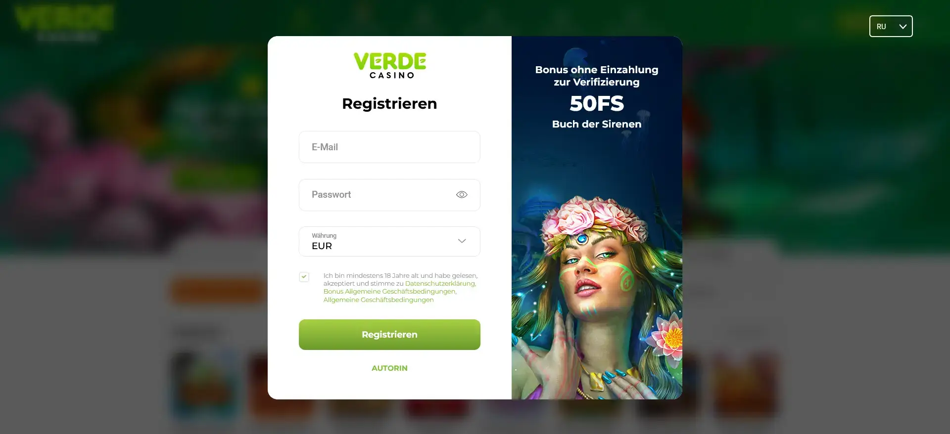 Verde Casino Gratis Freispiele Bonus