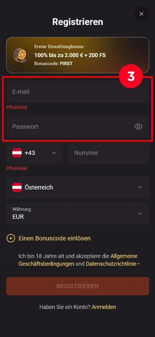 Hollywin Casino Kontodaten