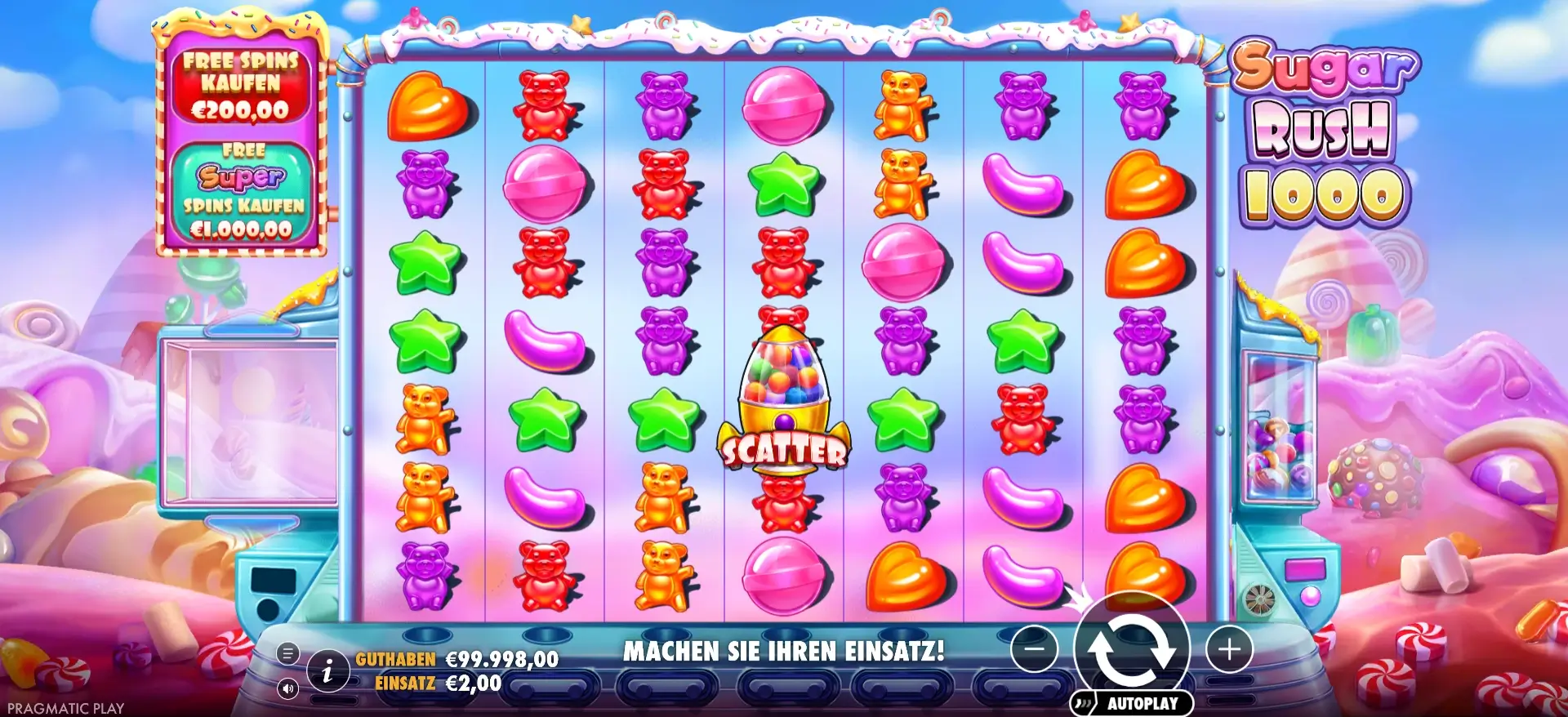 Sugar Rush 1000 background