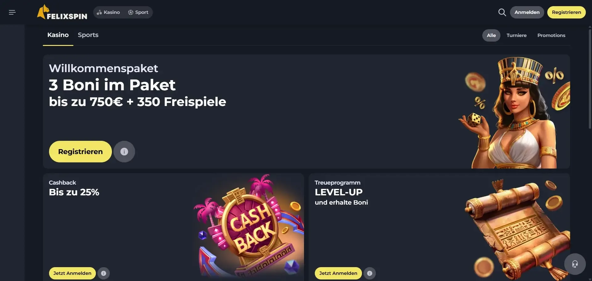 Felixspin Casino Bonusprogramm