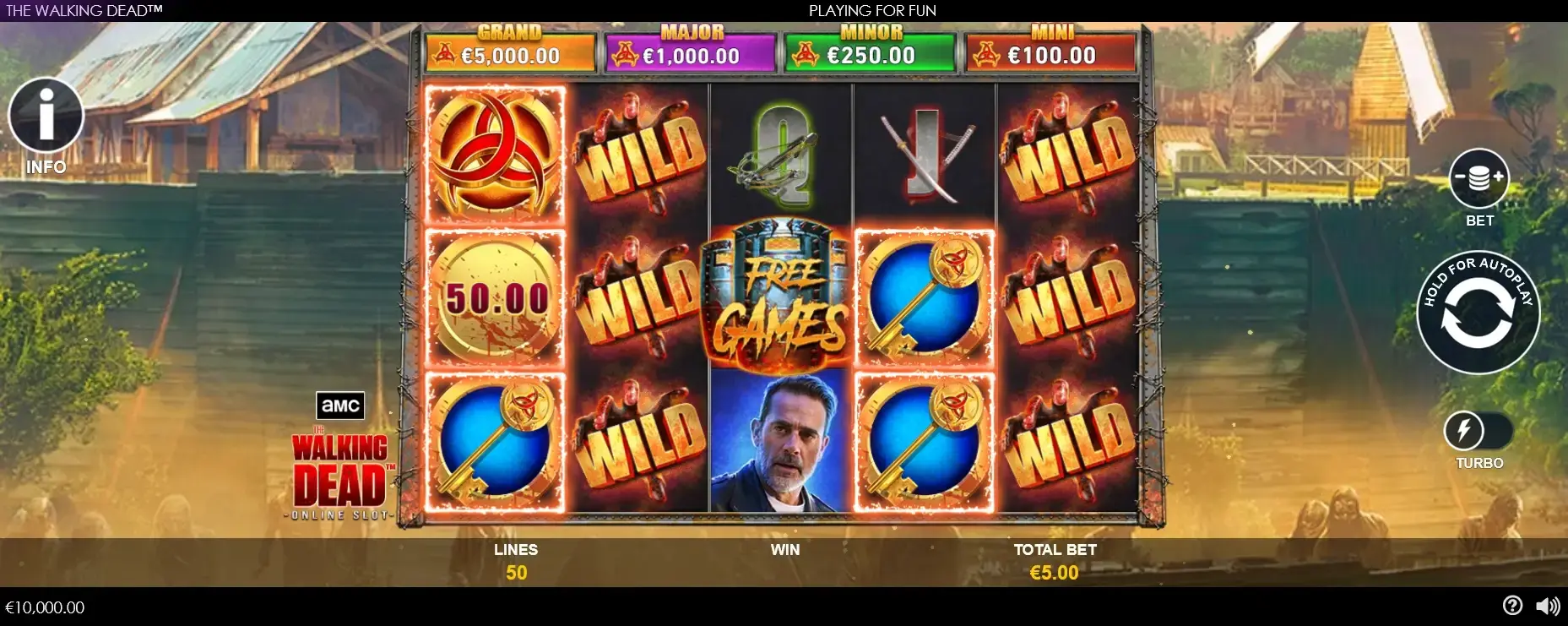 Playtech Slot The Walking Dead mit Wild-Symbolen The Walking Dead Slot von Playtech