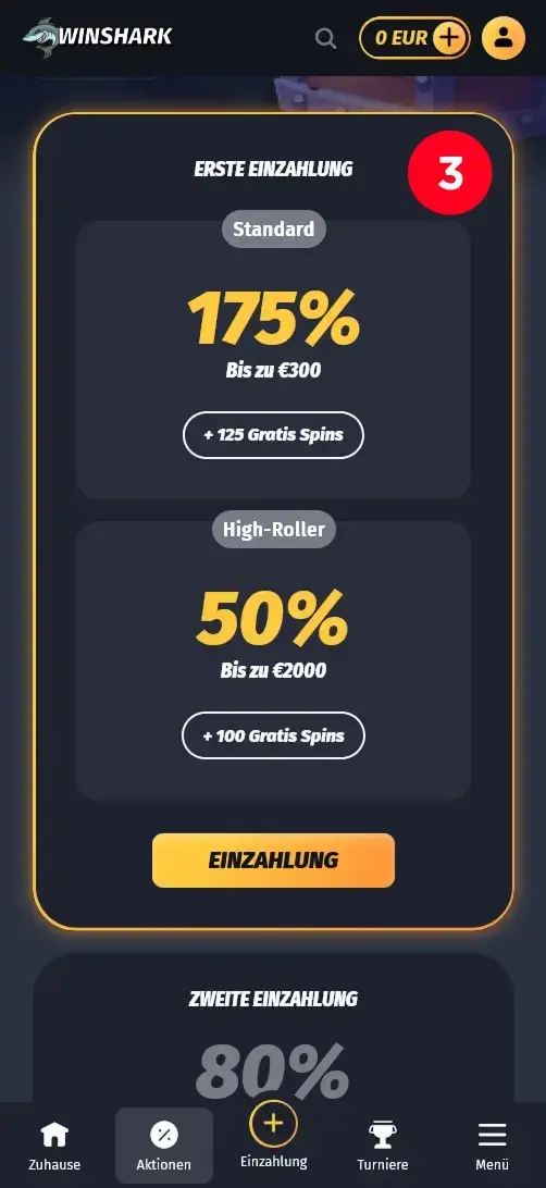 WinShark Bonus für Sugar Rush 1000