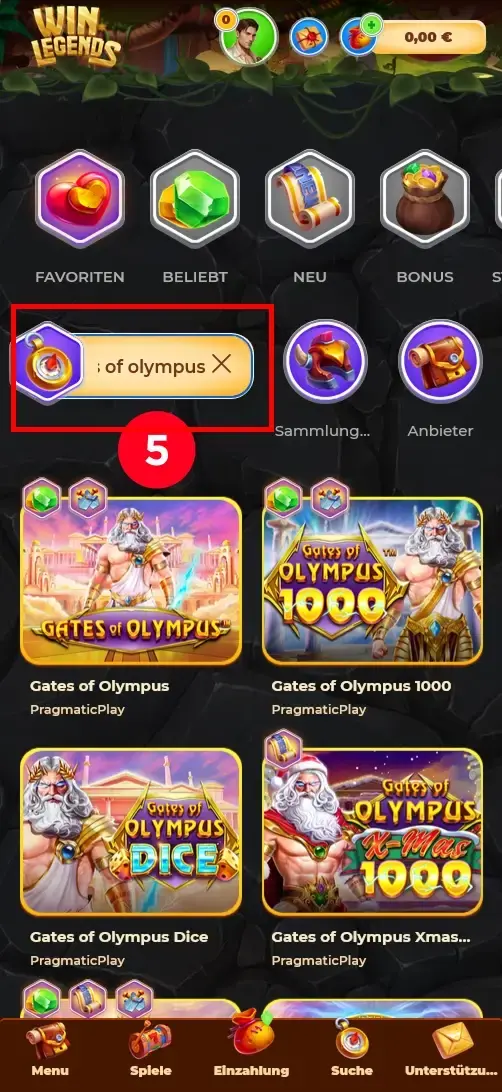 Gates of Olympus für 10 Freispiele ohne Einzahlung suchen