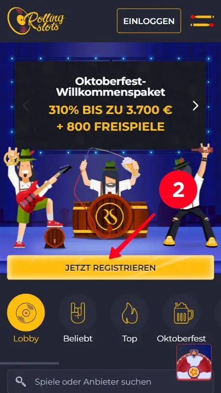Jetzt registrieren und bis zu 200 Freispiele ohne Einzahlung erhalten